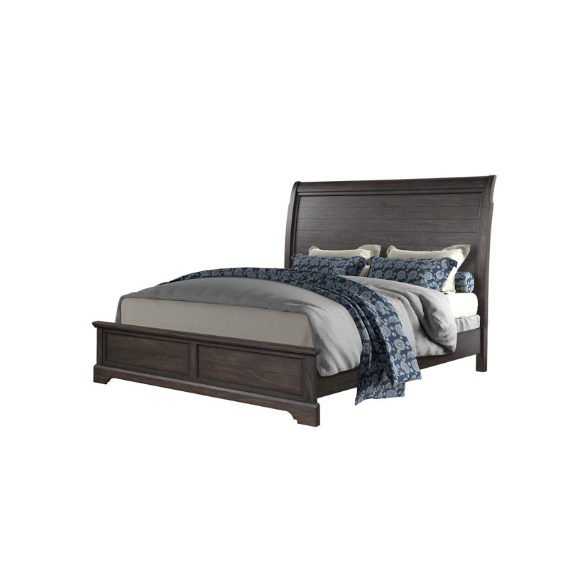 Elegant Sleigh Bed, King