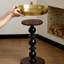 Petite table basse en métal et bois de noyer durable