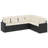 Vidaxl Garden Sofa Set Black, Cream White