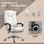 Fauteuil de massage, chaise d'ordinateur inclinable avec hauteur réglable et repose-pieds-1485369482