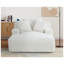 Méridienne surdimensionnée en velours côtelé avec coussin Cloudline, ivoire Cloudline-130070685-130070686