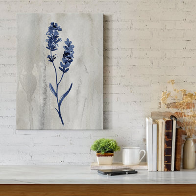 Indigo Botanical II - reproduction d'art sur toile tendue