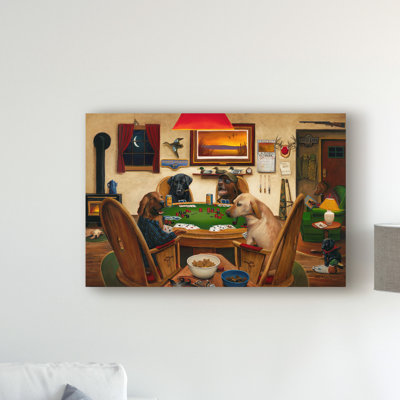« duck hunters », reproduction de peinture à l’acrylique sur toile tendue