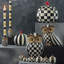 Courtly Stripe Owl Figurine/Sculpture