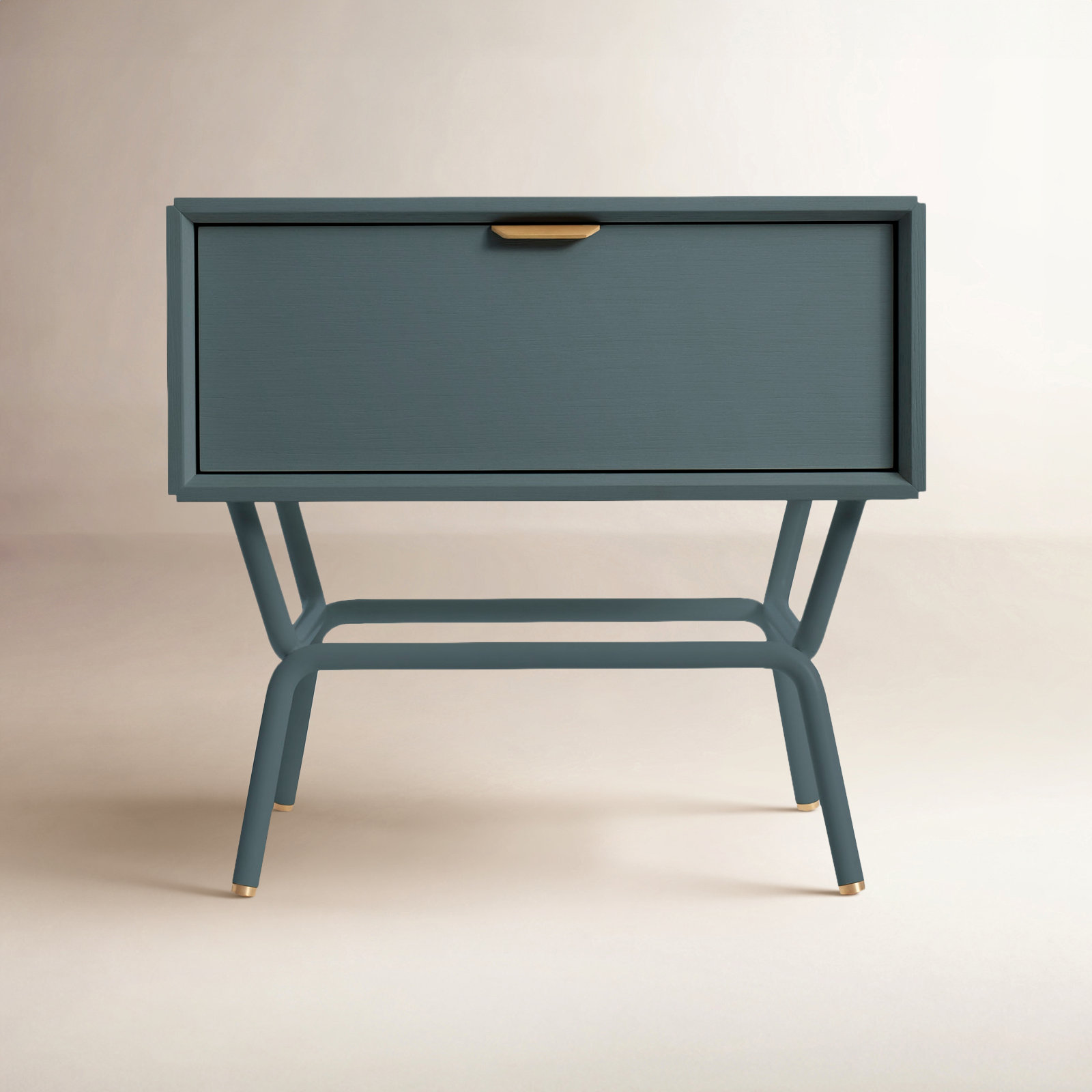 Dang 1-Drawer Nightstand, Marine Blue