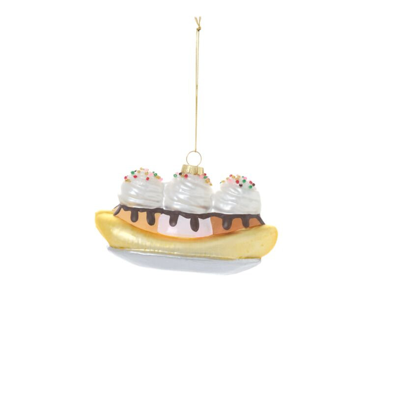 Dessert First Ornament 5"x 2.5"x 2.75"