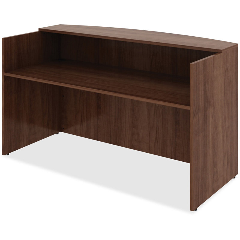 Essentials Series Rectangle Synthetic Laminate Reception Desk
