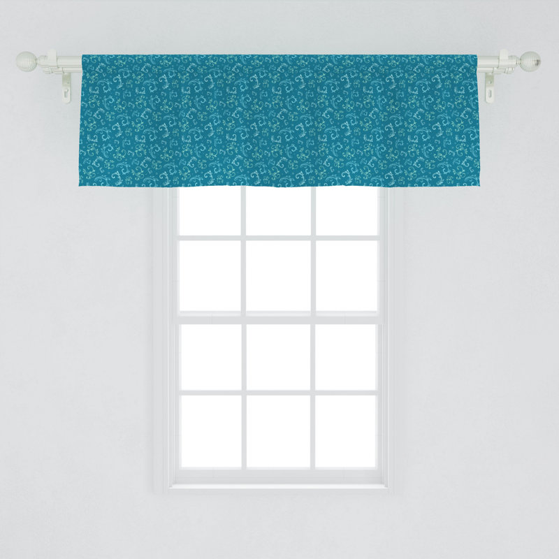 Floral Tailored Window Valance