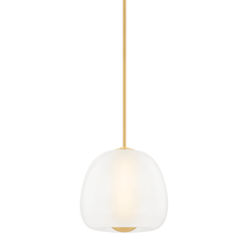SCRANTON Pendant, Brass, 14.25" H x 15" W x 15" D
