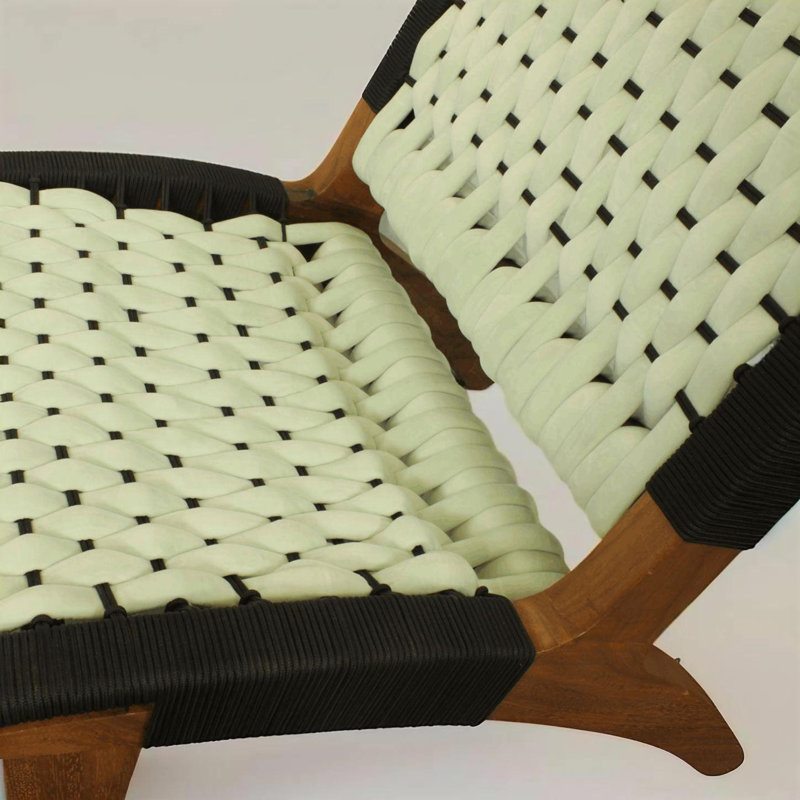 Chaise Ponpon Acapulco | Chaise d'appoint tissée