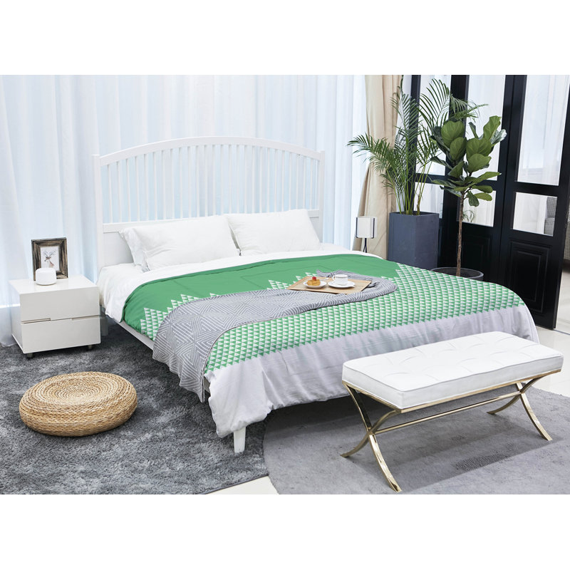 Édredon simple réversible Katelyn Elizabeth Mountain, Édredon simple TG, Vert
