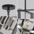 4 - Light Dimmable Geometric Lantern Modern Farmhouse Chandelier-945040327