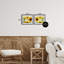 «Warm Blossoms Yellow Sunflowers», ensemble de 2 impressions encadrées sous verre, design par Kim Allen-639932487-639932485