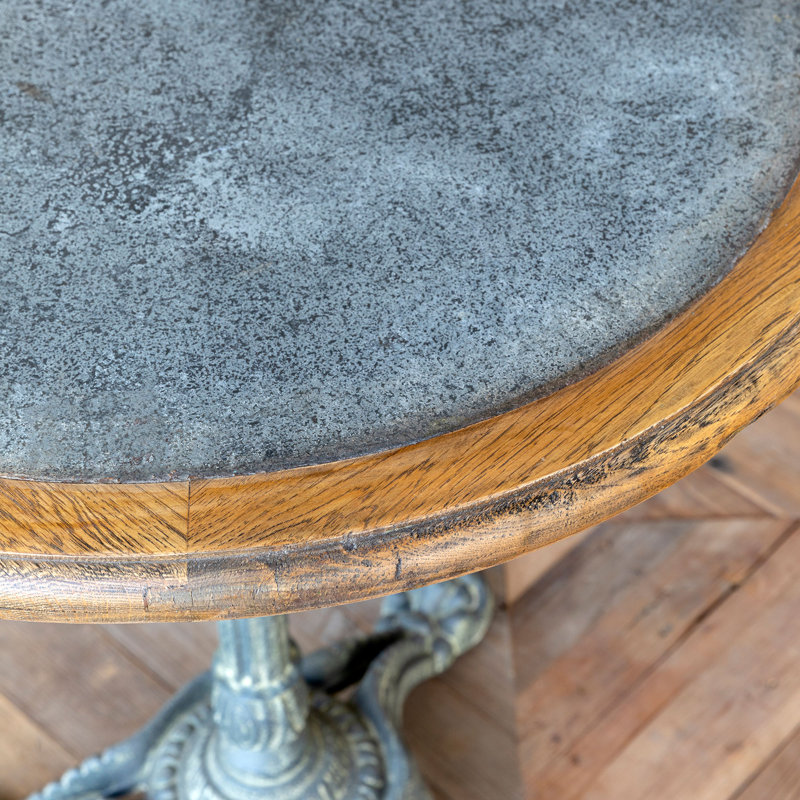 Round Iron Top with Iron Base Dining Table