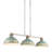 Kinsley 3-Light Linear Pendant In Aged Galvanized Steel With Antique-491031586