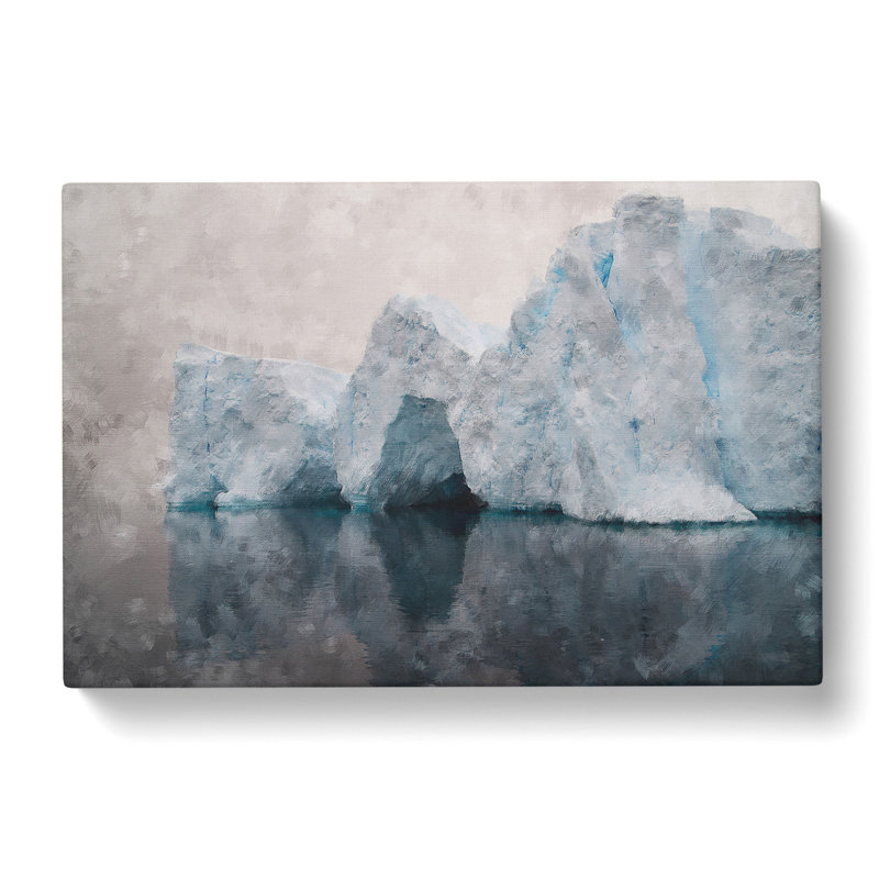 Icebergs Of Antarctica - Wrapped Canvas Painting, 40cm H x 60cm W x 3cm D