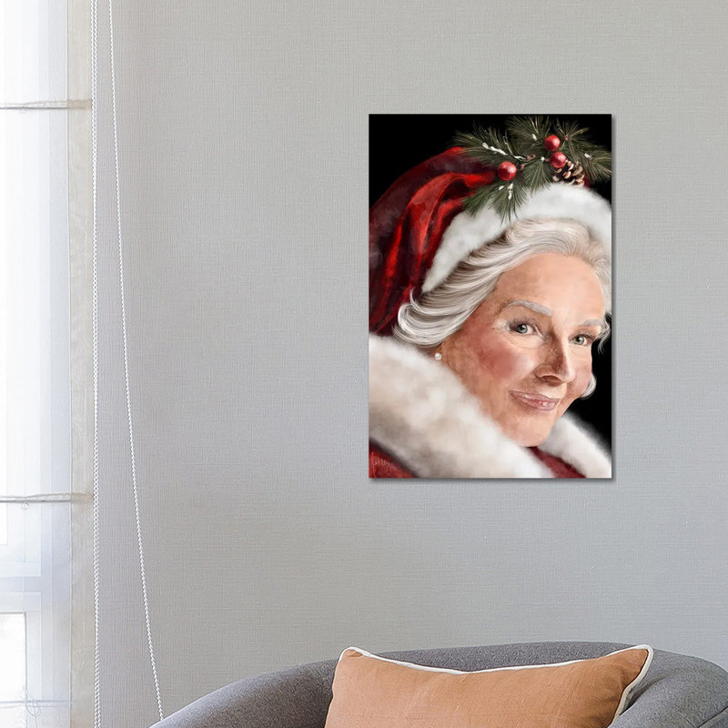 Mme Claus - reproduction d'art sur toile tendue, H 26 po x l 18 po, Toile tendue, Ne s’applique pas