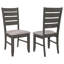 Chaises d'appoint grises et gris foncé
