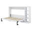  Lit escamotable avec bibliothèque, lit escamotable moderne, cadre de lit plateforme en bois massif avec tablettes, lits muraux cachés-1367031391-1367031385