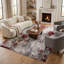Tapis à motif abstrait rouge / gris 7 pi x 10 pi (6 pi 6 po x 9 pi 6 po) Elara de Branch Branch-537063448