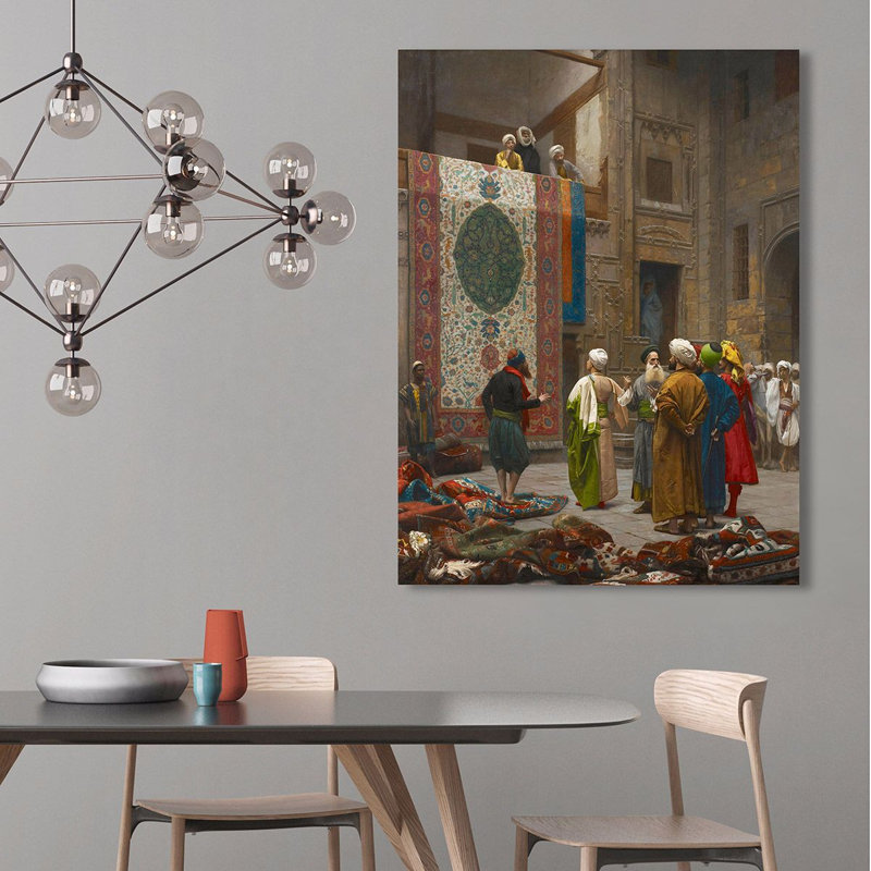 The Carpet Merchant by Jean-Leon Gerome - No Frame Painting on Canvas, 100cm H x 70cm W x 4cm D