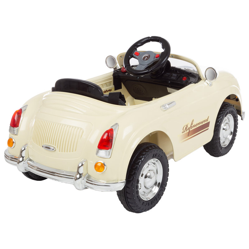 Classic Car for Kids with Remote - 6V Battery Powered Ride On Toy with Lights and AUX Port by Lil' Rider