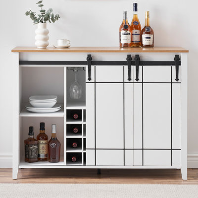 Armoire à vin avec rangement Farmhouse