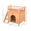 Maison de chat en bois à 2 niveaux Pawhut