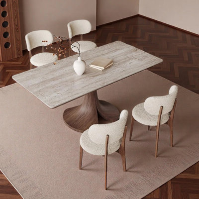 Simple rectangular dining table