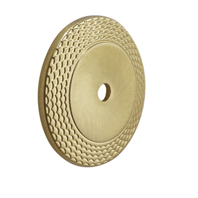 Paris 1-1/2" Satin Brass Mermaid Scale Backplate