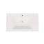 Lavabo de salle de bain vasque rectangulaire blanc avec trop-plein