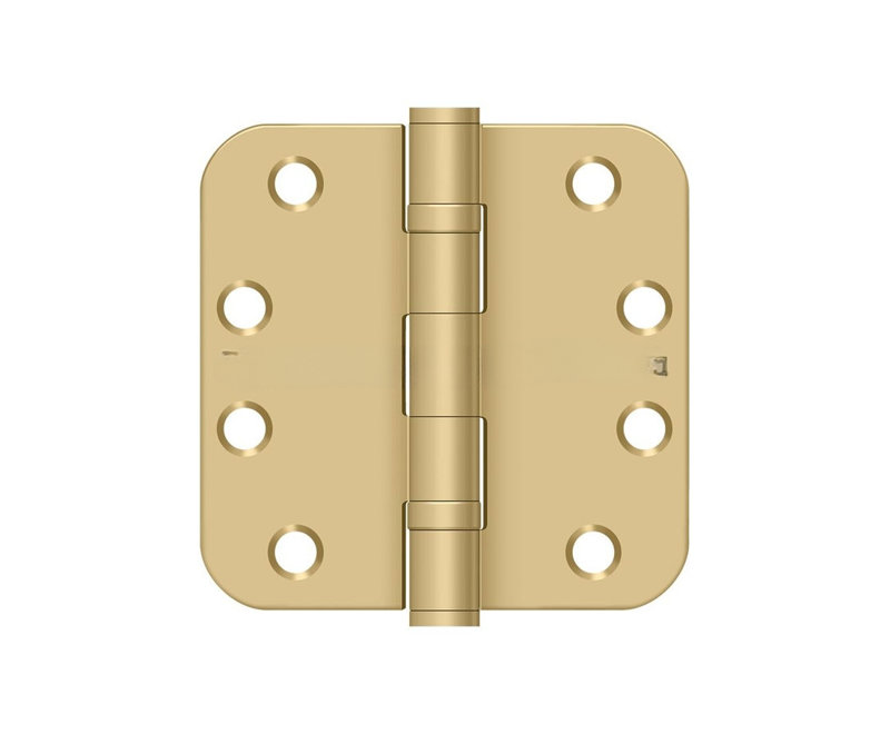 Steel Hinge, Brushed Brass, Steel