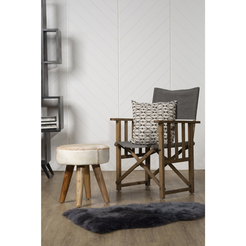 Benedetto 41cm H Solid Wood Folding Armchair in Grey