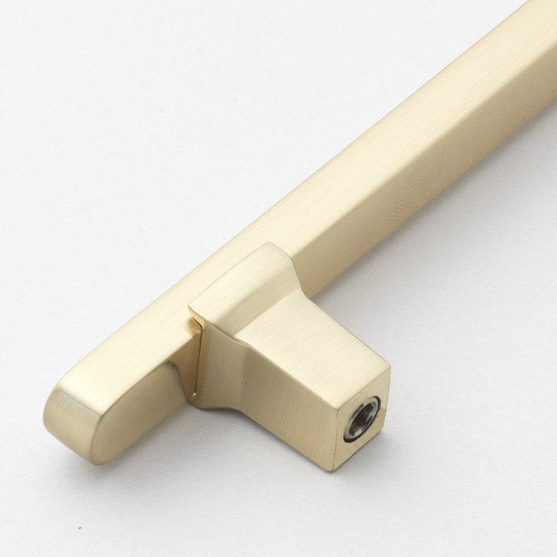 Giana Collection 5-1/16" Center to Center Solid Flat Bar Pull, Champagne Gold