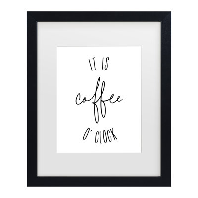 Bolog Rosana Laiz Blursbyai It Is Coffee Oclock Matted Framed Art