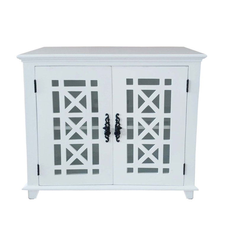 Porte et tablette d'appoint en bois massif Accent
