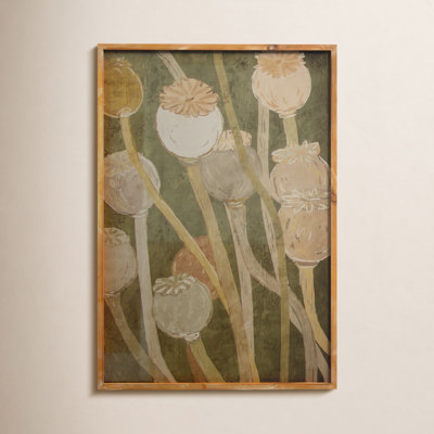 Poppy Print Under Glass