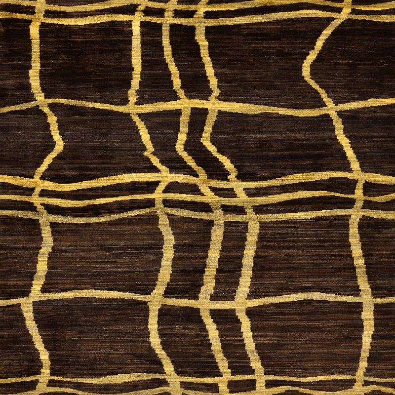 Tapis abstrait moderne 62, Carré 4 pi