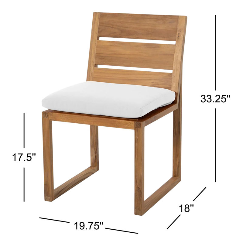 Chaise de terrasse avec coussin Uvita, Blanc