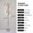 Jaxan 61'' Chrome LED Dimmable Tree Floor Lamp