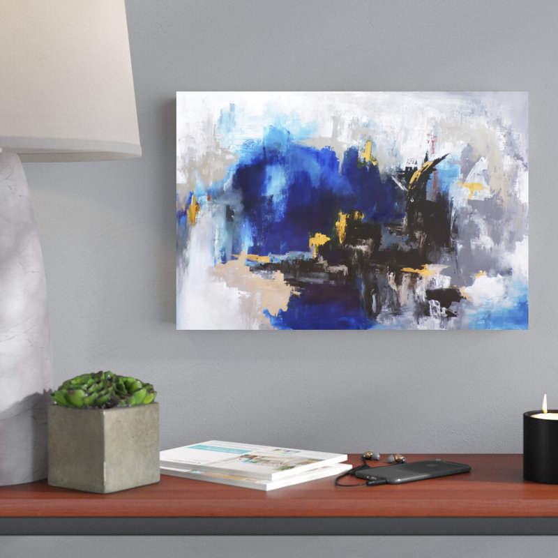«Mi Ciudad» par Leticia Herrera - peinture sur toile tendue, H 12 po x l 18 po