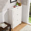 Armoire de rangement pour chaussures étroite avec 3 tiroirs rabattables, organisateur autoportant pour entrée, conception mince avec grande capacité
