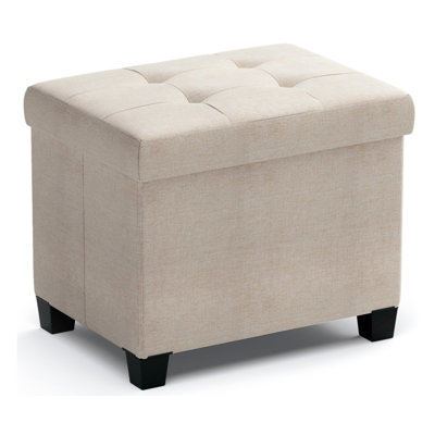 Petit repose-pieds avec rangement Home