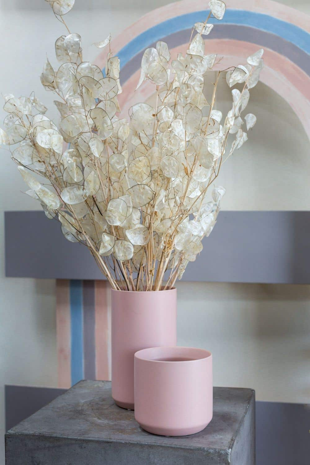 Parsons Handmade Ceramic Pot Planter, Pink, 2" H x 2.5" W x 2.5" D