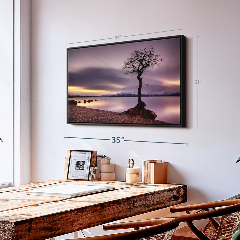 «Loch Lomond Tree Wall Art», H 21 po x l 31 po