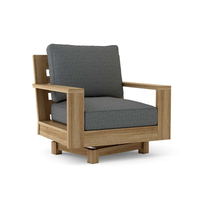 Madera Outdoor Teak Swivel Lounge Chair