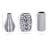 Ceramic Decorative Vase with Varying Patterns Set-1308630828-1308630829
