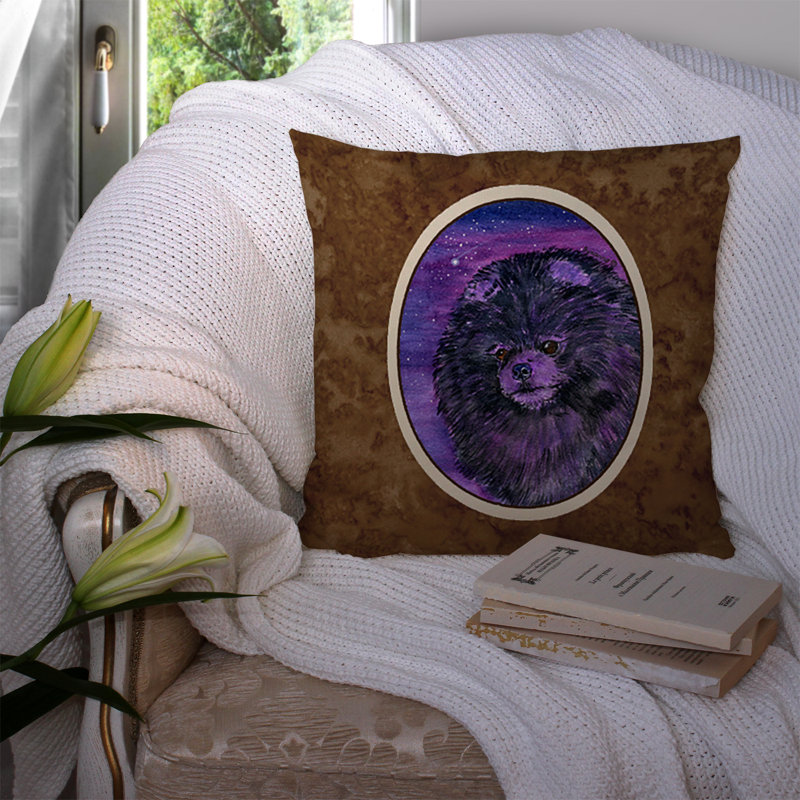 Coussin intérieur / extérieur Starry Night Pomeranian