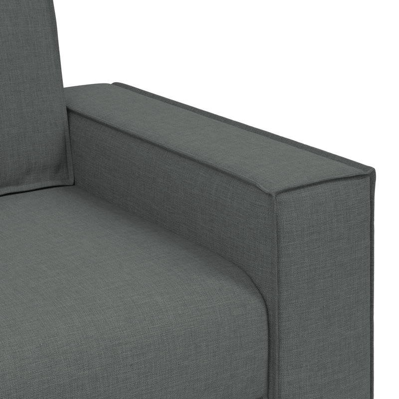 Canapé 3 pièces vidaXL gris foncé 86,61 po x 31,50 po x 33,07 po, Gris foncé