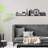 Stylish Decorative Metal Wall Accessory, Black Finish, 47.2 x 11.4 inches | 100% Metal, Thickness: 0.06 inches | Perfect for Home Decor, Modern Aesthetic, Durable and Eye-Catching Design